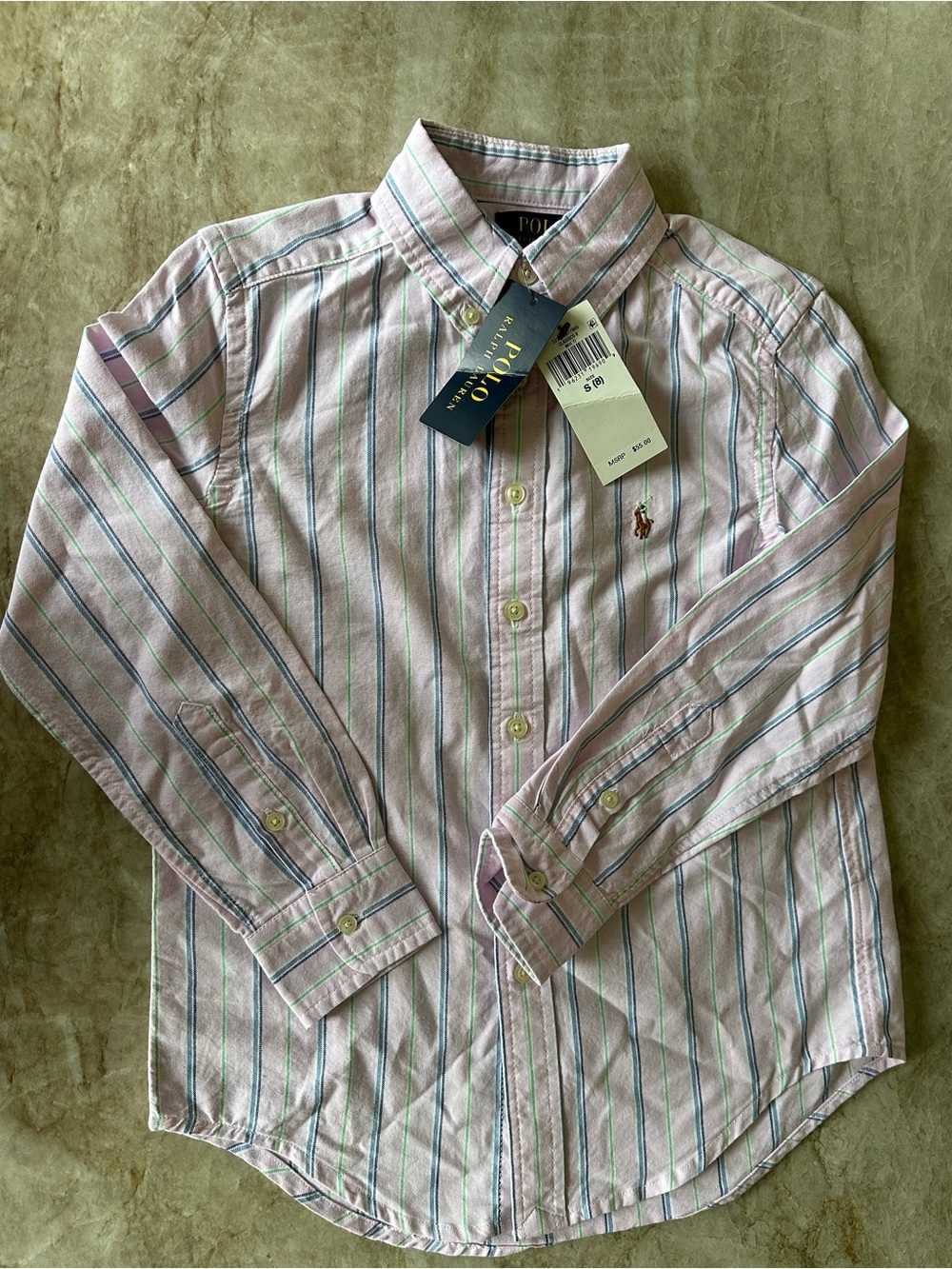 Polo Ralph Lauren | Boys Striped Button-Down Shirt NWT Size S (8)